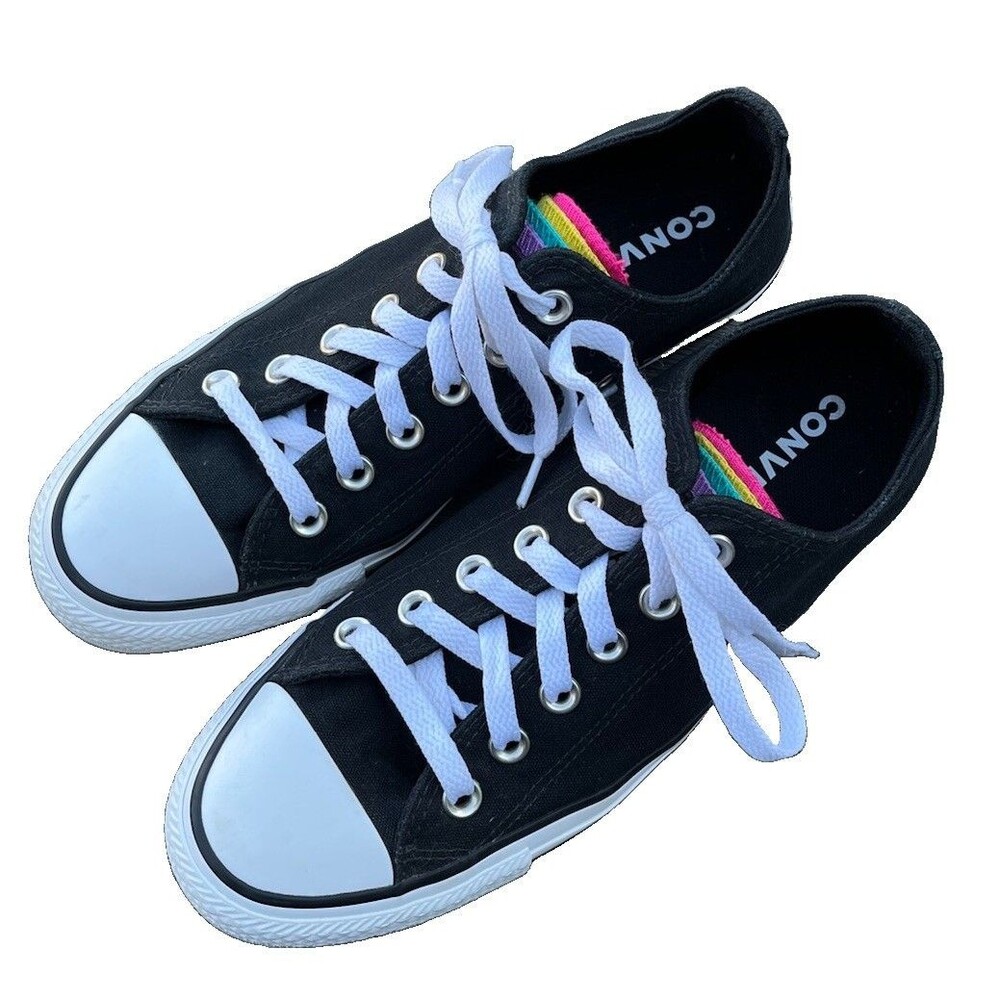 Converse Unisex Chuck Taylor All Star Multi Tongue 'Rainbow' Women’s 8 Men’s 6